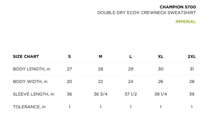 Chapmion_Sweatshirt_size_chart_Imperial