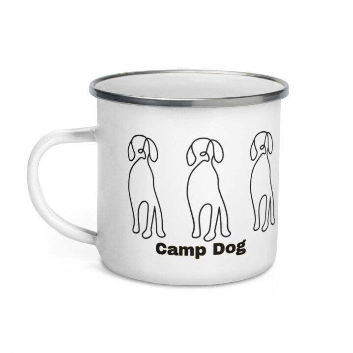 black lab enamel mug