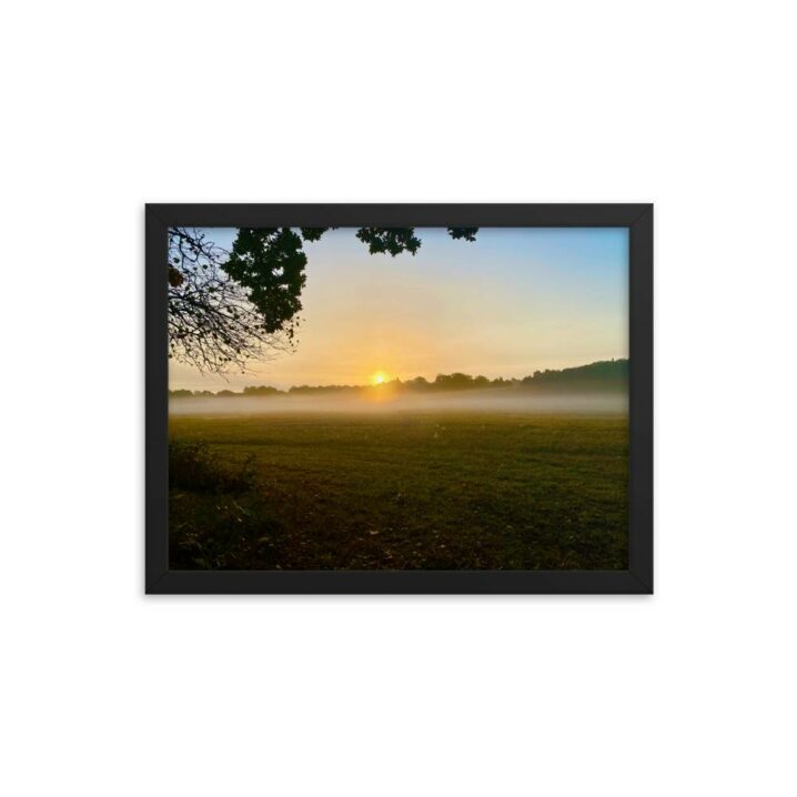 sunrise sailing framed poster