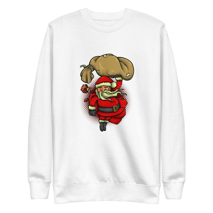 Super Santa Sweatshirt-white-front