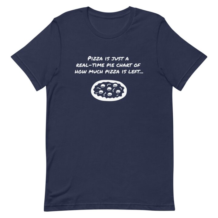 pizza t-shirt-navy-front