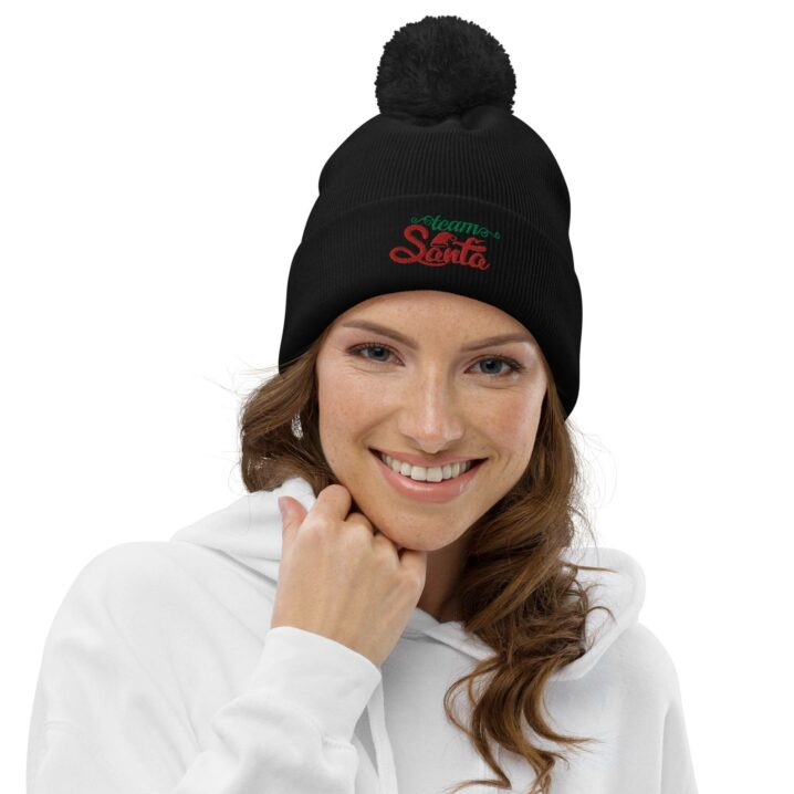 pom pom beanie black front 633d937bb0c43