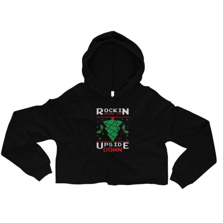 Stranger Christmas Cropped Hoodie