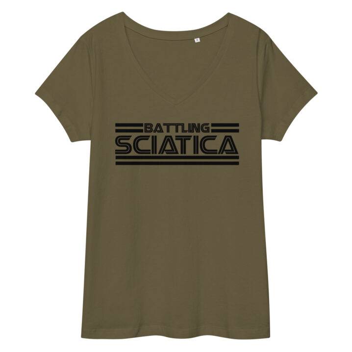 womens fitted v neck t shirt khaki front 639af8fdccb1f