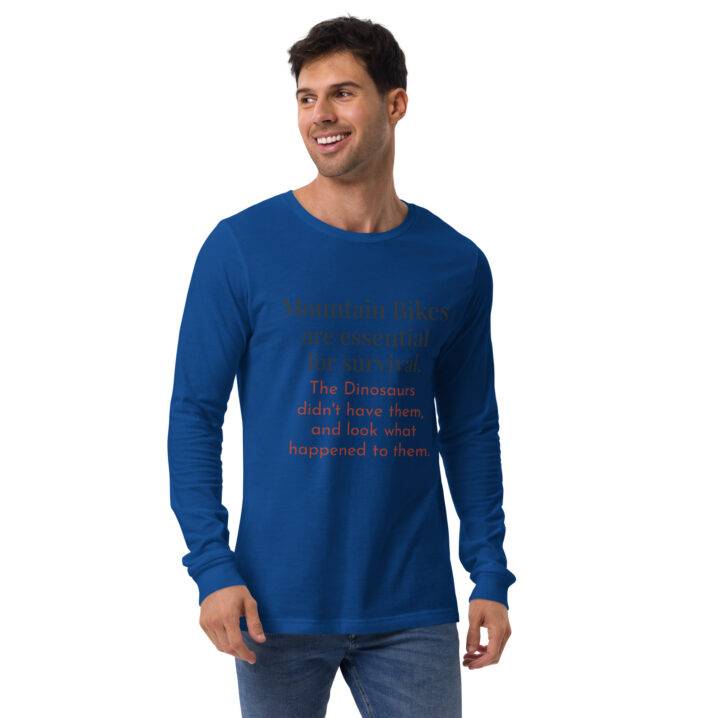 unisex long sleeve tee true royal front 63f36abb1ebd3