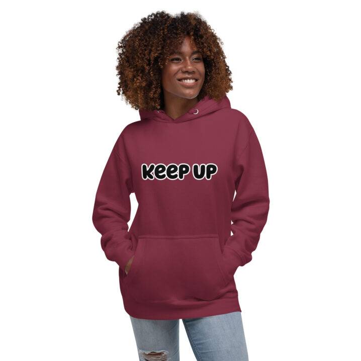 unisex premium hoodie maroon front 63dbd89535844