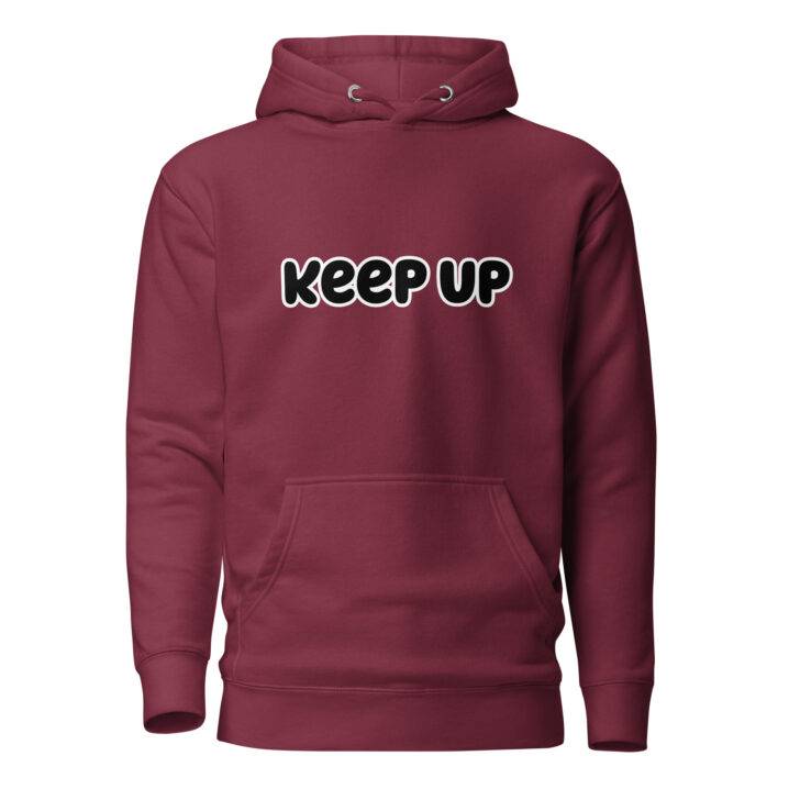 unisex premium hoodie maroon front 63dbd895369c0