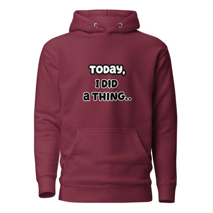 unisex premium hoodie maroon front 64117d63f0f43